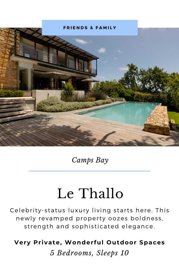 Villa Le Thallo, Celebrity villa in Camps Bay, Cape Town